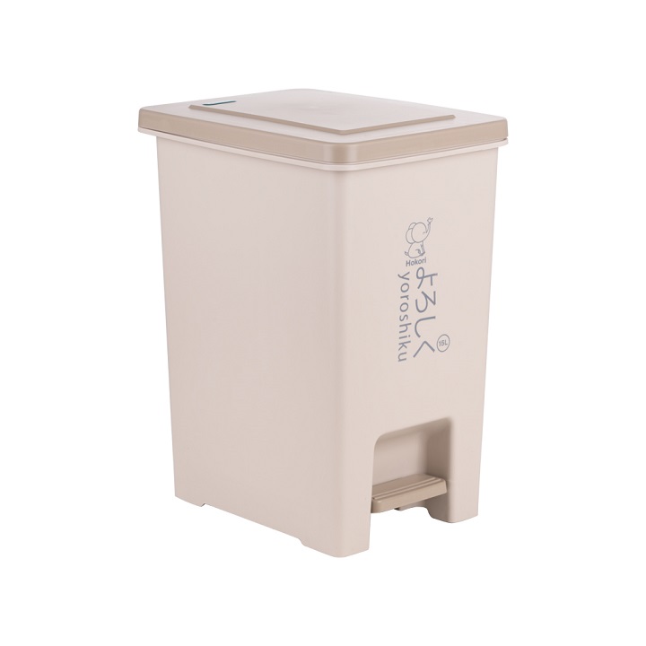 Thùng rác đạp chân 15L có nắp đóng chậm cao cấp