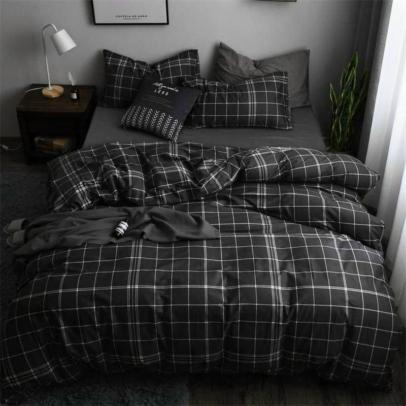 Bộ chăn ga gối cotton poly nhập khẩu - chăn mền, drap giường, vỏ gối - ga giường đủ size