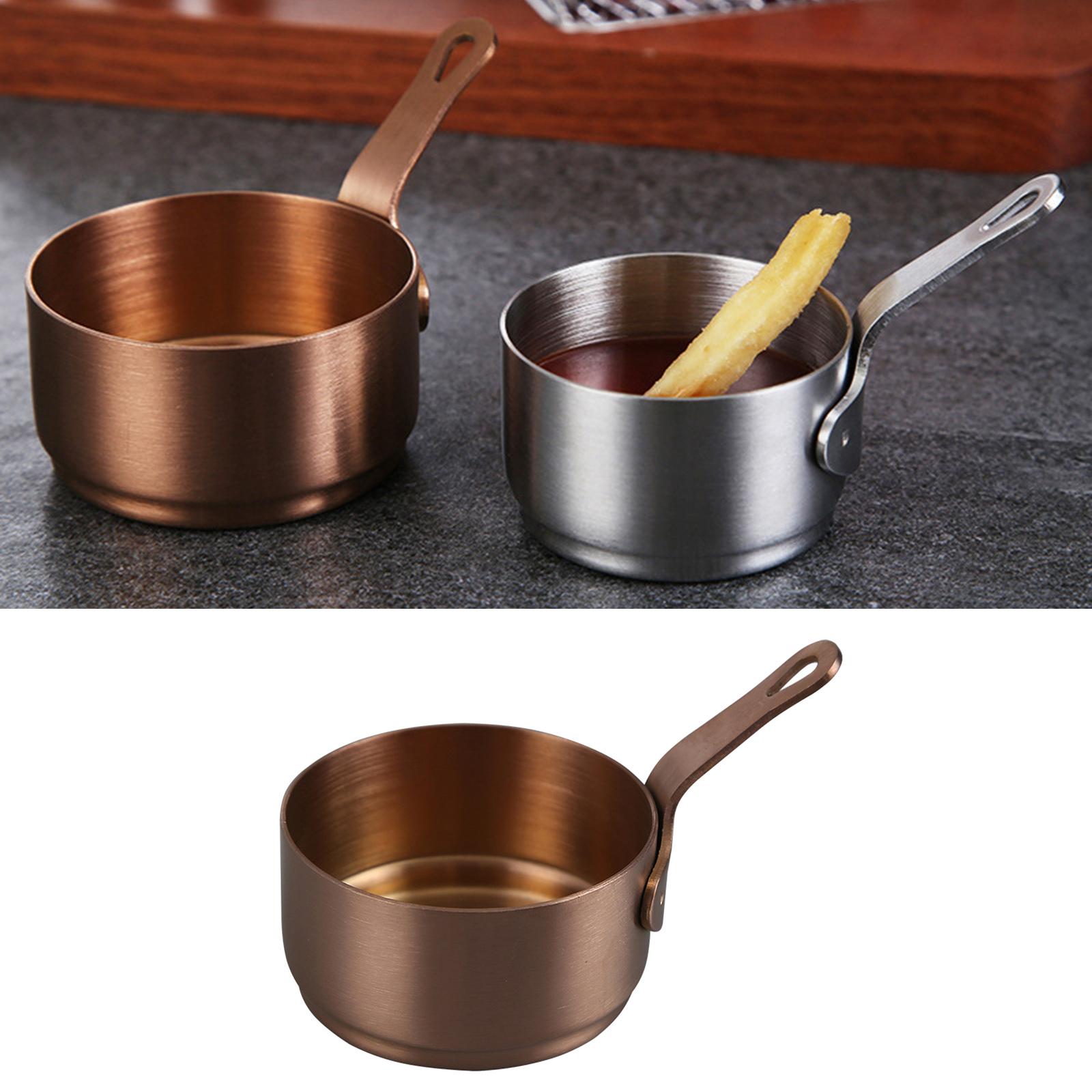 Sauce Dipping Bowl Condiment Tapas Salad Dip Sauce Stainless Steel