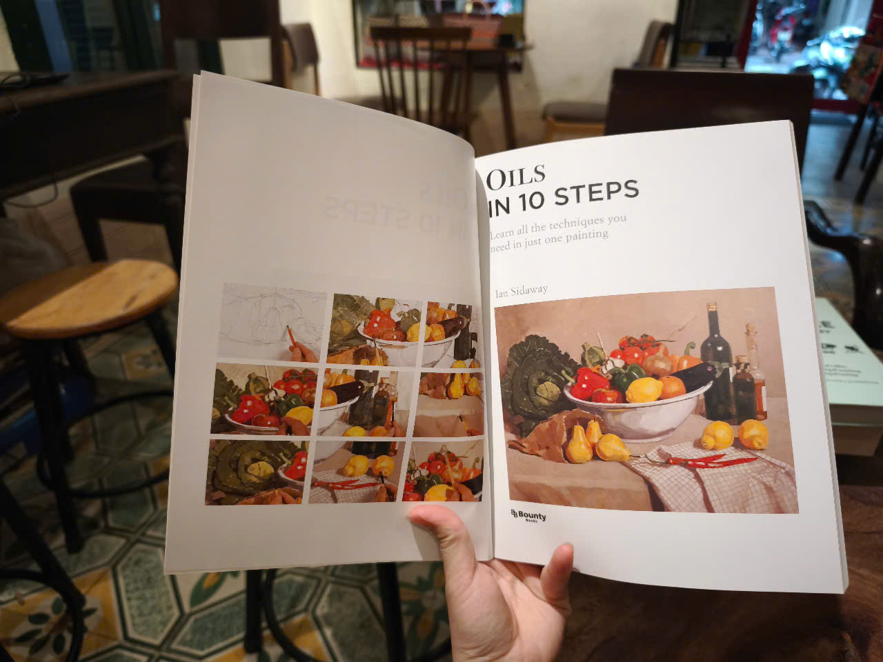 Sách - Oils In 10 Steps by Ian Sidaway - Art Book in English