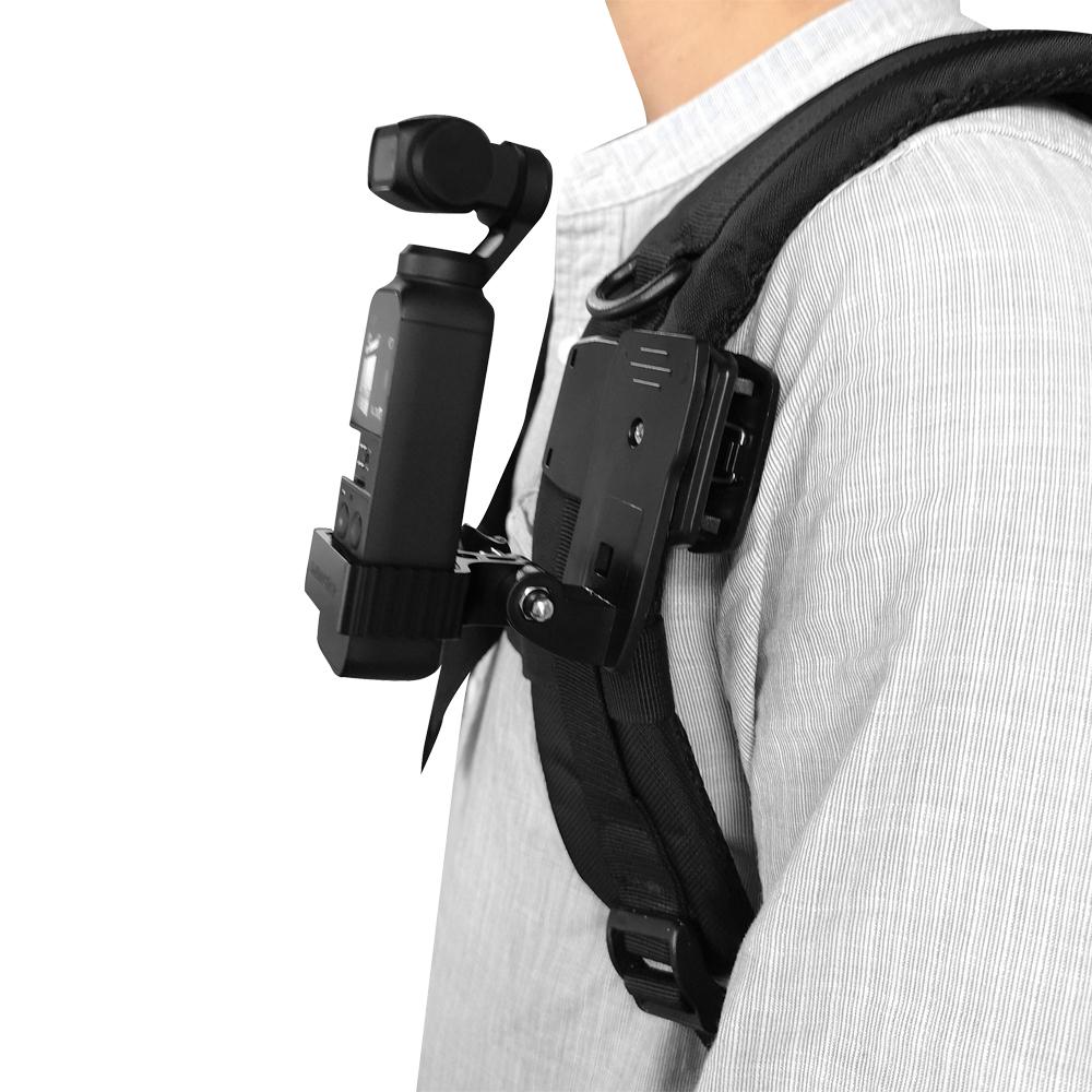 Giá đỡ kẹp cho máy ảnh có thể kẹp ba lô bằng hợp kim nhôm DJI OSMO POCKET Gimbal GOPRO