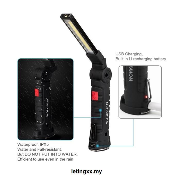Đèn Led Cob Sạc Usb Đa Năng Có Thể Gấp Gọn Tiện Dụng