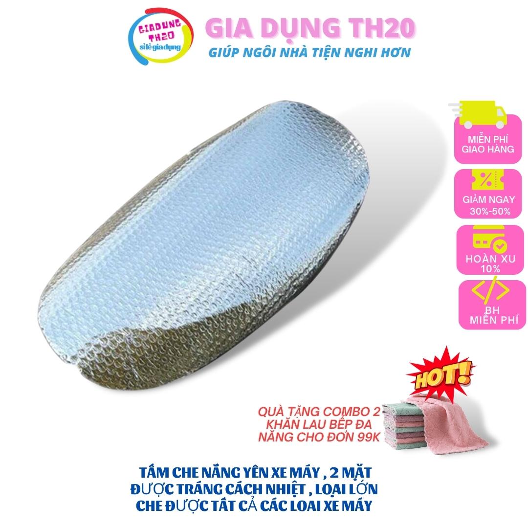 Tấm che yên xe máy , chống nắng,loại dày trách lớp cách nhiệt 2 mặt kích thước 80*40cm che được tất cả loại xe máy