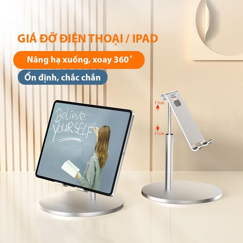 Giá đỡ dành cho điện thoại, ipad để bàn hợp kim nhôm S5