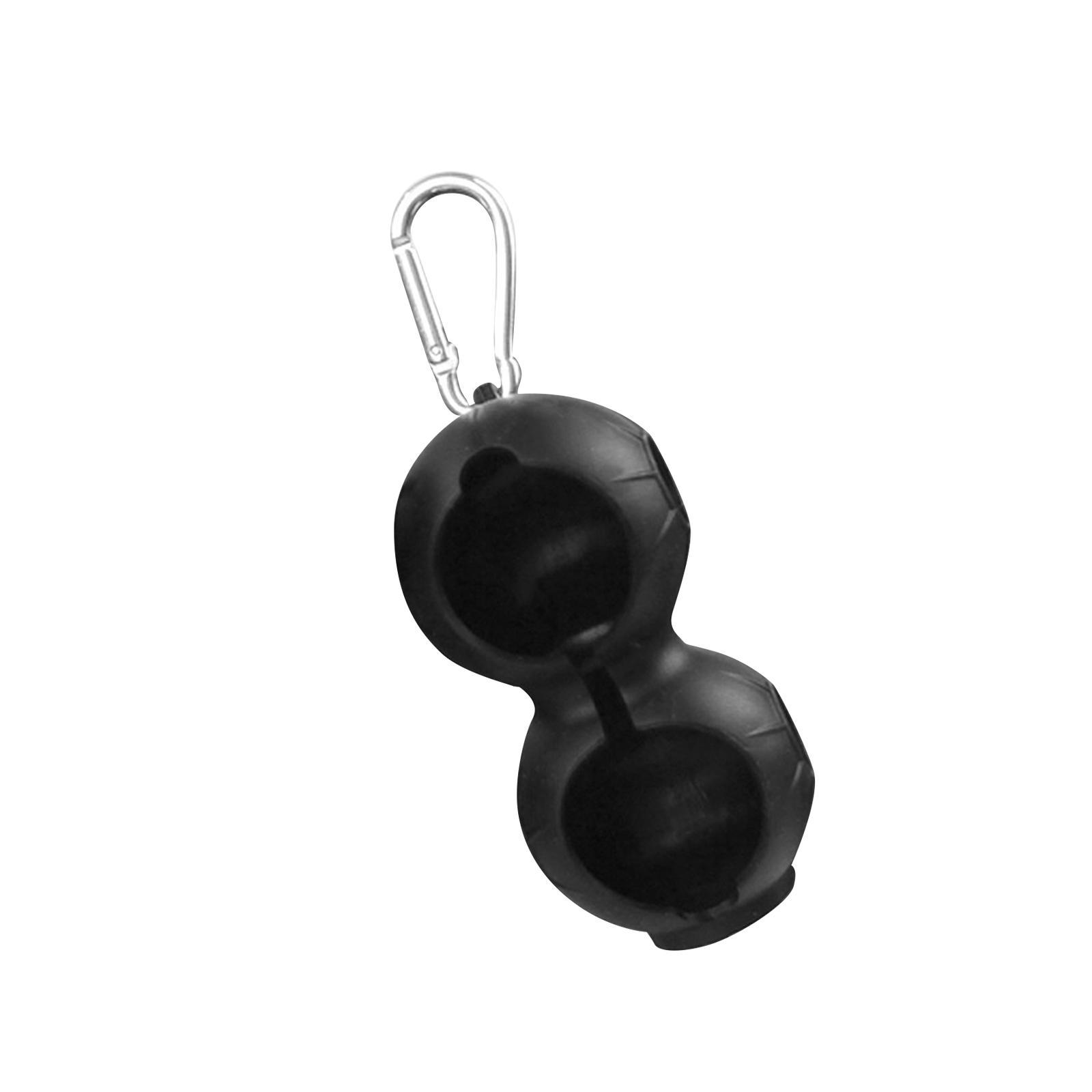 Silicone Golf Ball Holder Golf Double Protective Cover Bag Golf Ball Carrier