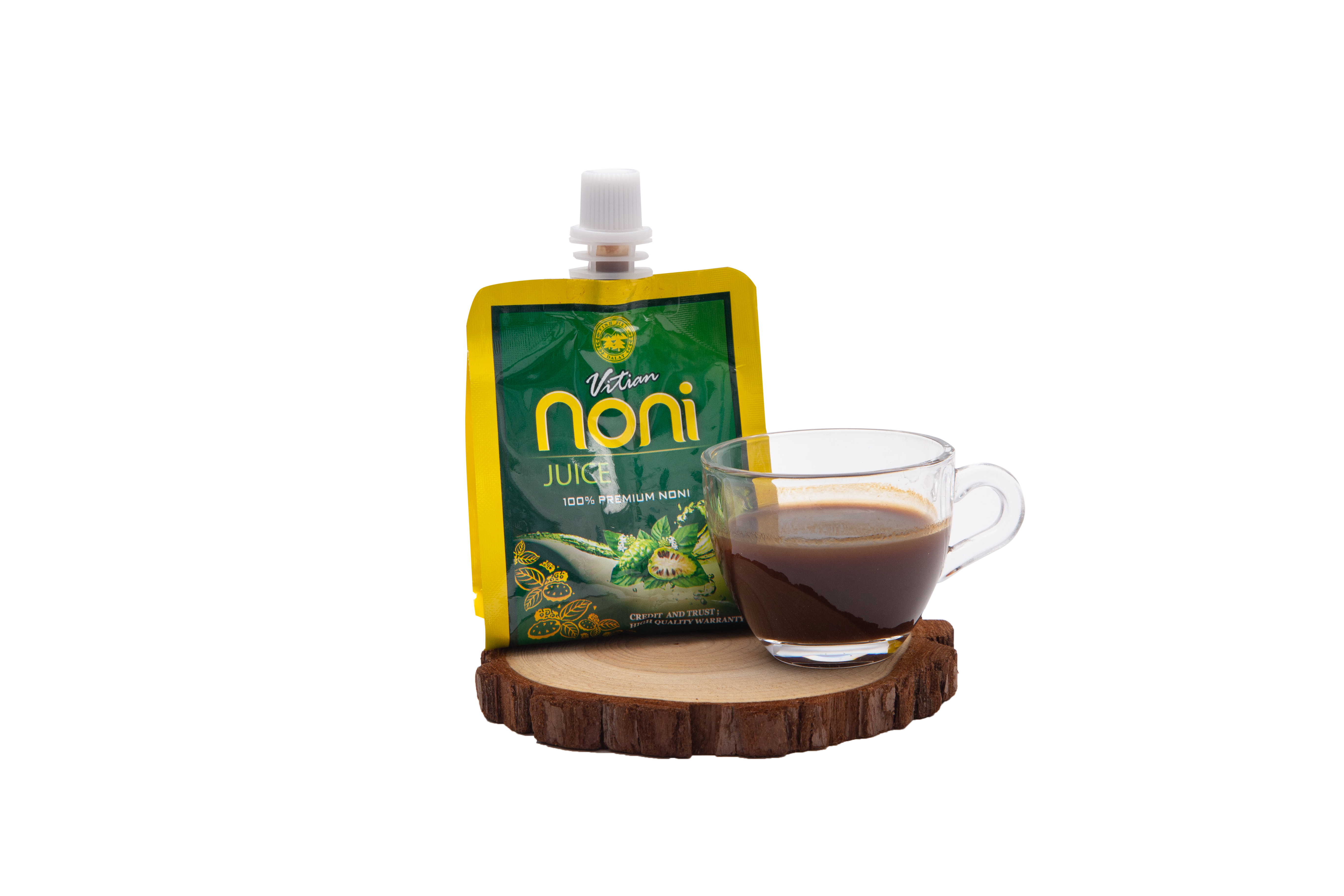 Nước Cốt Nhàu Cỏ Ngọt Vĩnh Tiến - Noni Fruit (Túi 80ml x 10 Túi) - Giảm đau xương khớp, chống viêm, làm đẹp da.