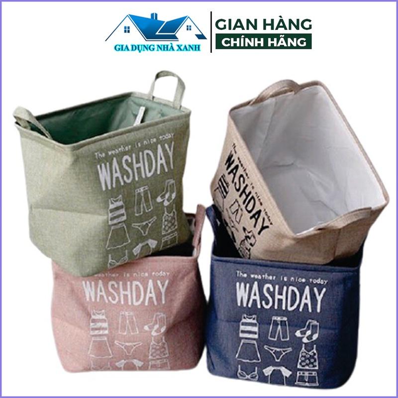 Túi Đựng Chăn Màn, Quần Áo Khung Thép Washday Siêu Lớn 2 Kích Thước, Chống Ẩm Mốc, Tiết Kiệm Diện Tích