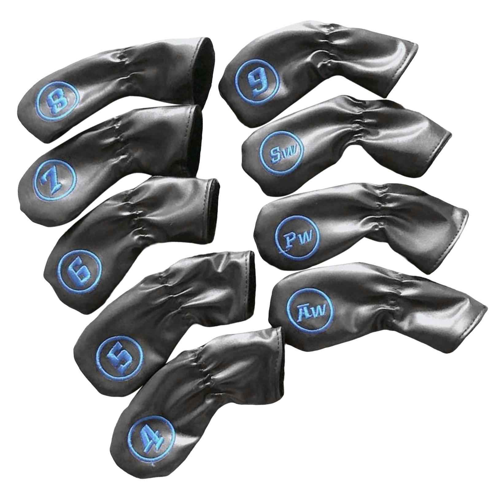 9 Pieces Golf Club Putter Cover Waterproof Universal Protective Headcover