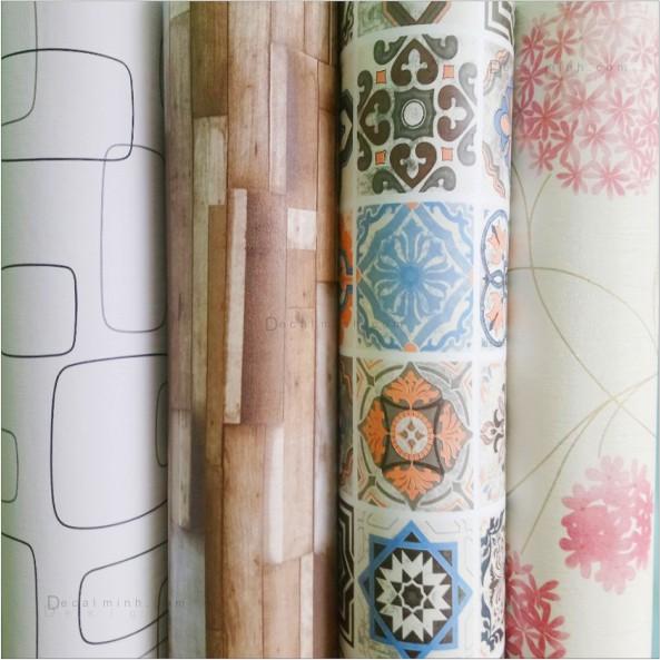 Giấy Decal Dán tường có keo sẵn