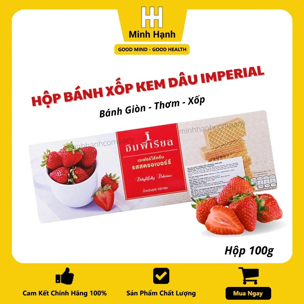 Bánh Xốp Hương Kem Dâu Imperial (100g) Thái Lan