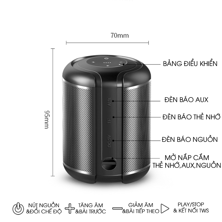 Loa cực chất cao cấp (Giao màu ngẫu nhiên)