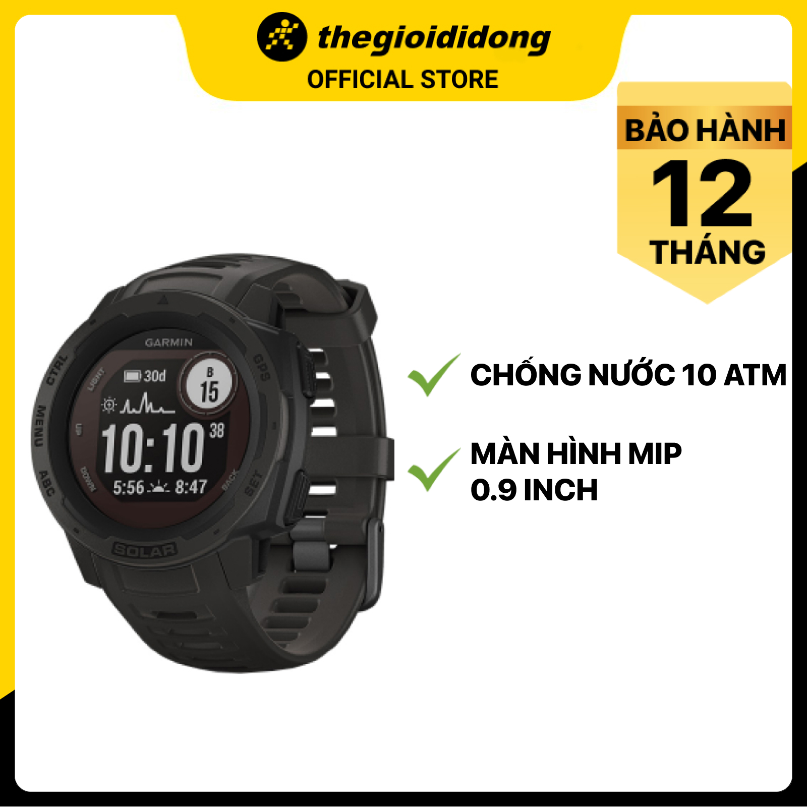 Đồng Hồ Thông Minh Theo Dõi Vận Động Theo Dõi Sức Khỏe Garmin Instinct Solar Normal Edition / Camo Edition / Tactical Edition / Surf Edition - Hàng Chính Hãng