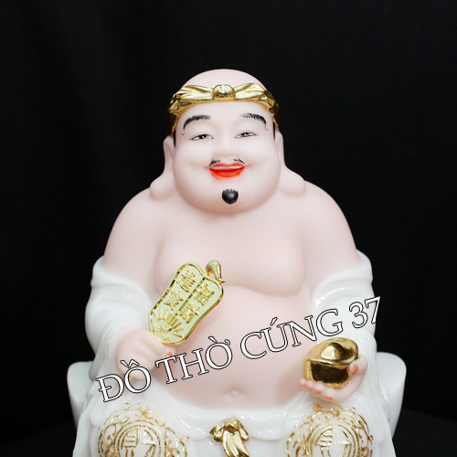 THẦN TÀI THỔ ĐỊA MÀU TRẮNG - BỘT ĐÁ CAO CẤP - HÀNG NHẬP KHẨU