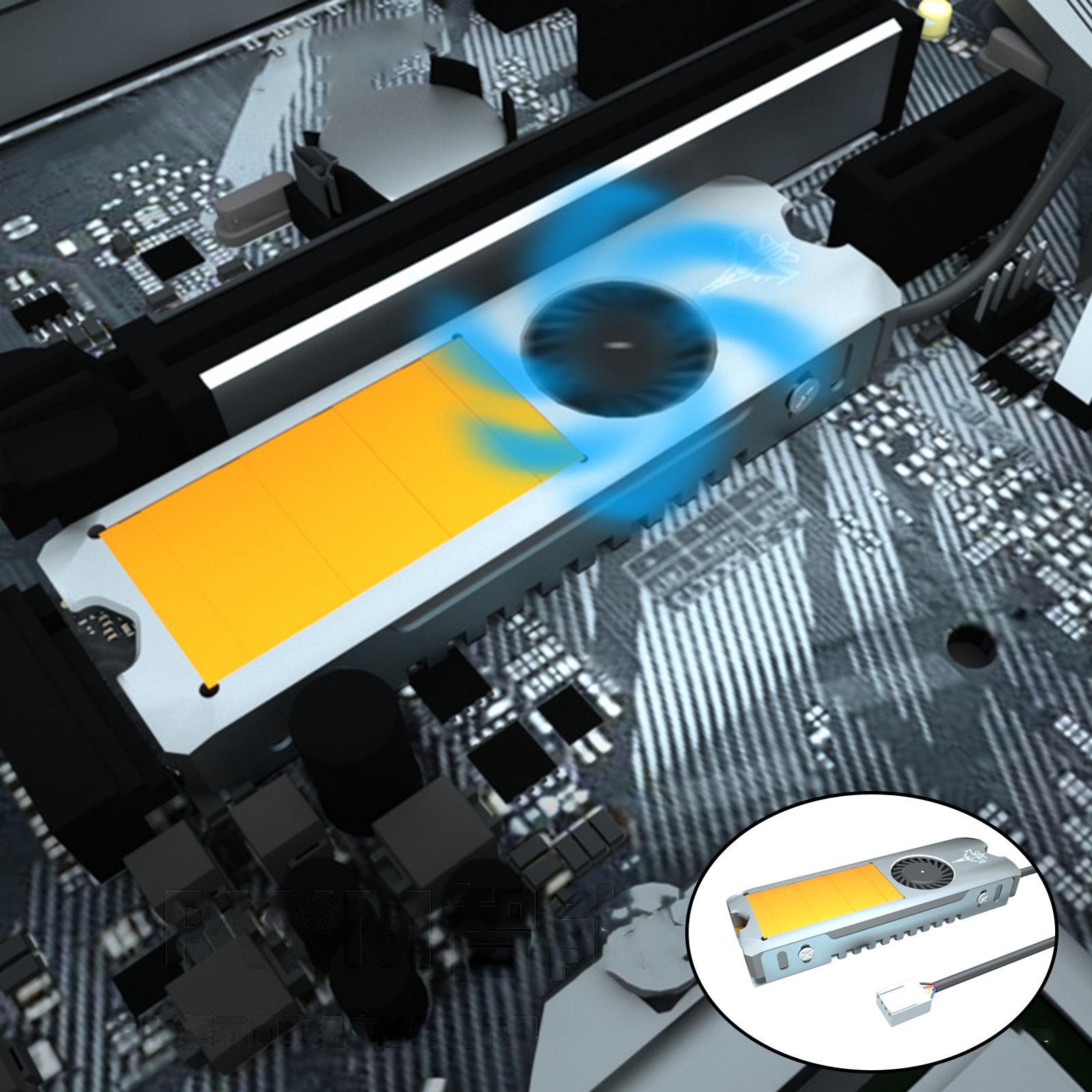 M.2 SSD Heat Sink 2280 HDD with Silicone Pad Aluminum Alloy