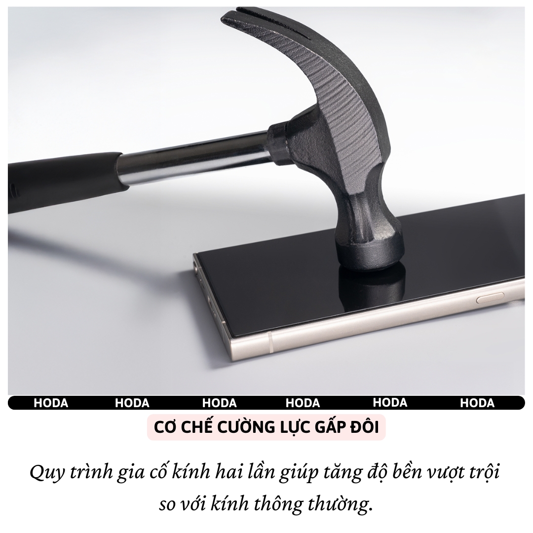 Kính cường lực Full viền màn hình cho Samsung Galaxy S24 Ultra / S25 Ultra / S26 Ultra hiệu Hoda 0.21mm - Kính Chống Xước 9H, Chống Nổ, Bảo Vệ Toàn Màn Hình iPhone, Nano Chống Bẩn, Trong Suốt Crystal Clear, Tăng Cường Gấp Đôi- Hàng nhập khẩu