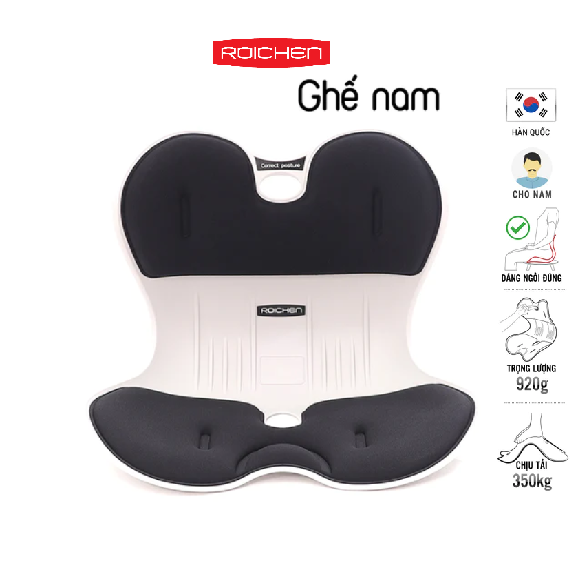 [TikiNow giao hàng 2h] Ghế chỉnh dáng ngồi đúng Nam - Roichen Hàn Quốc (Made in Korea). Hàng chính hãng