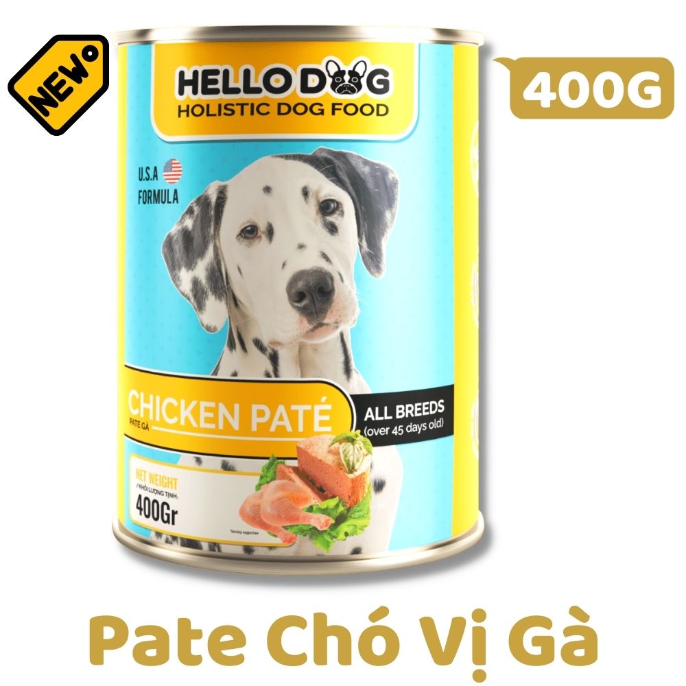 Pate Tươi Cho Chó Vị Gà - Hello Dog Chicken Pate 400G