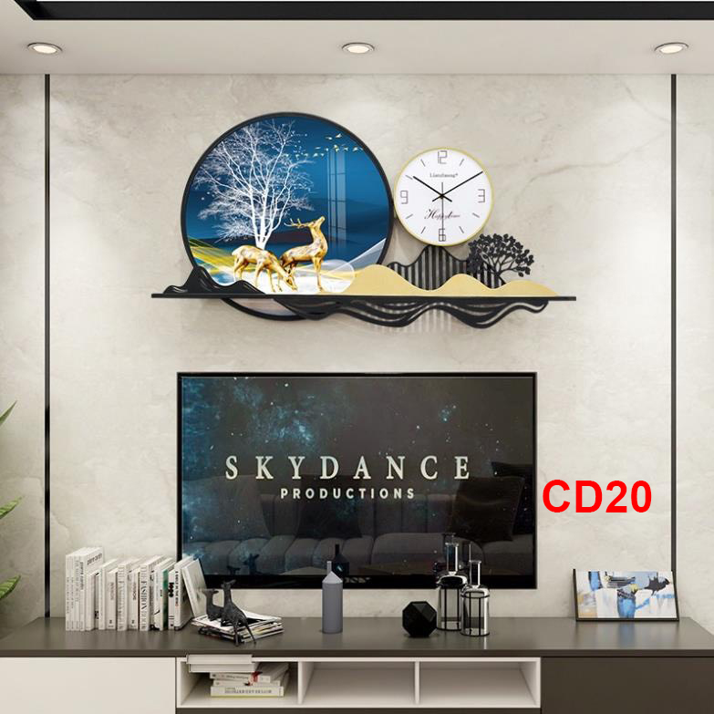 Đồng hồ treo tường trang trí decor CD20 kích thước 100 x 50 cm