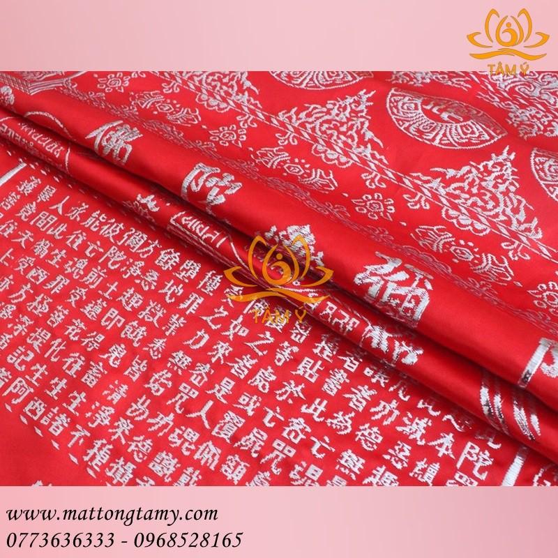 [Bộ cao cấp] Mền Quang Minh thêu nổi trên vải lụa dày mềm rất đẹp (mền giải thoát)