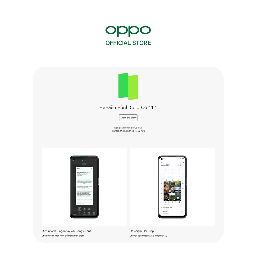 Điện thoại OPPO A96 (8GB/128GB) - Hàng chính hãng