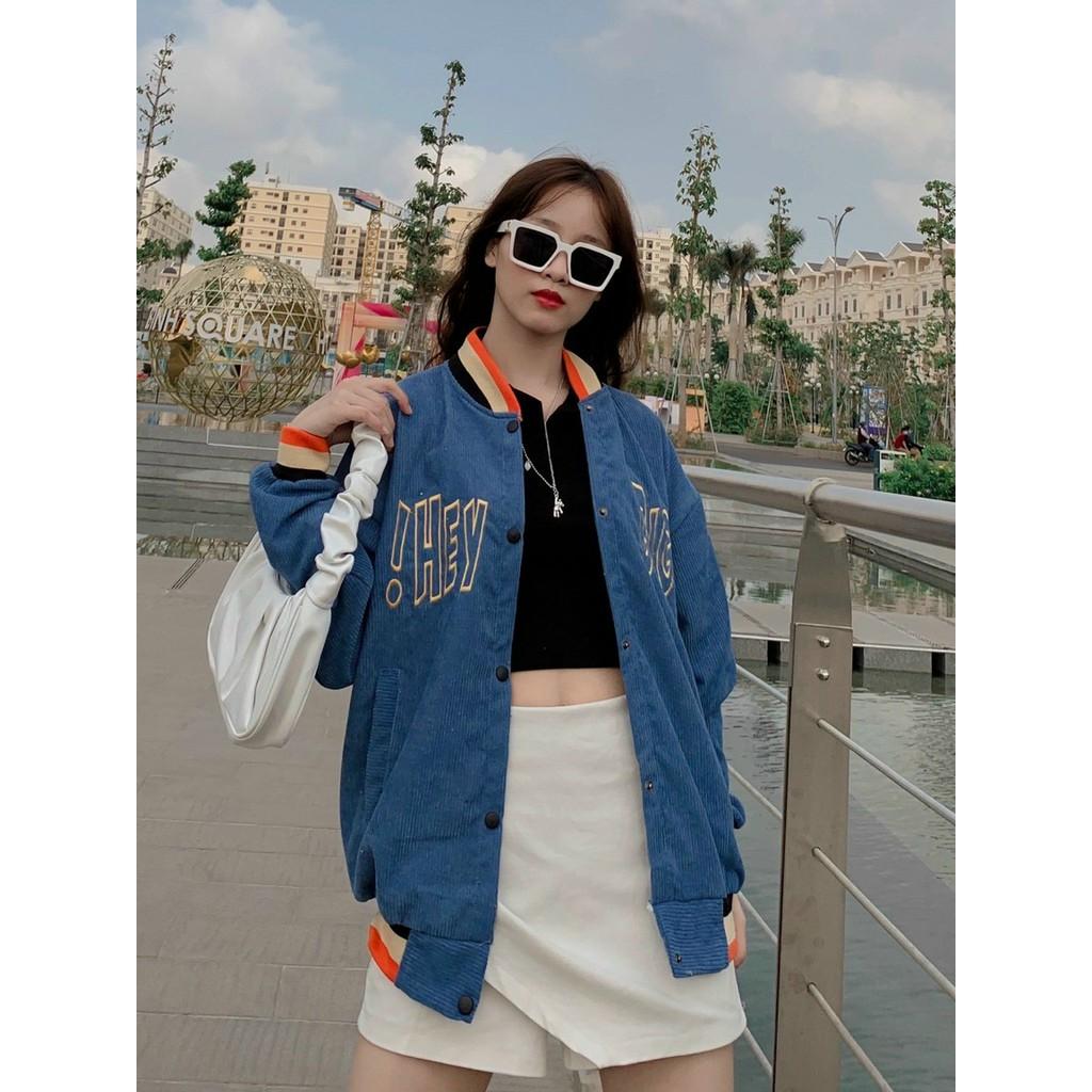 Áo Jacket Bombers Thêu HEYBIG 4 Màu