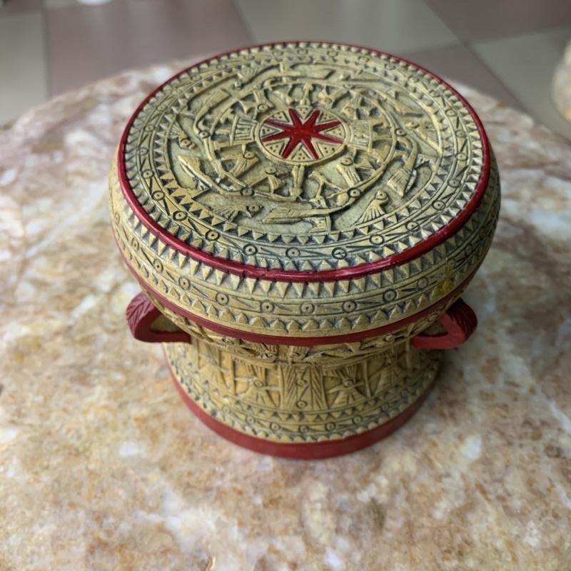 Trống Đồng Đá Hoa Cương - cao 8cm