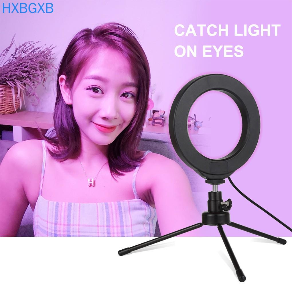 Vòng Đèn Led Tròn Hxbg - 4.7 Inch Rgbw Kèm Phụ Kiện Cho Máy Ảnh