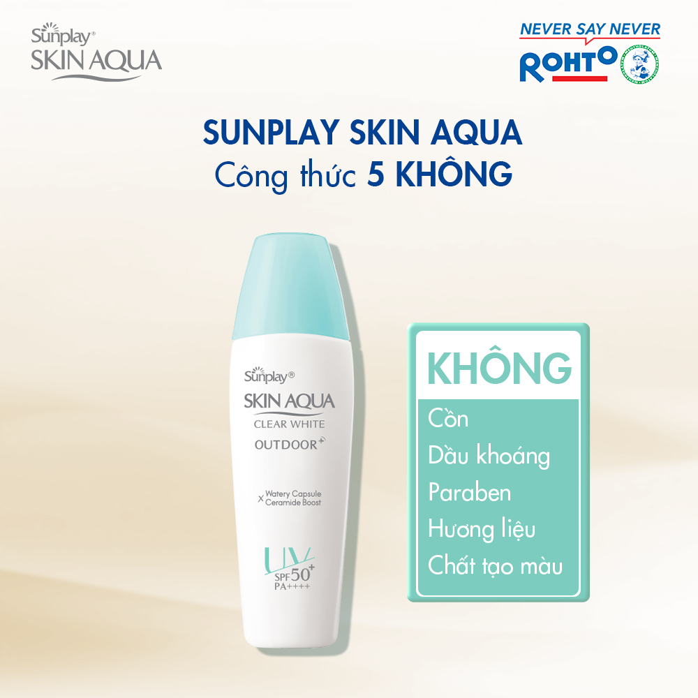 Sunplay Skin Aqua Gel Chống Nắng Cho Vận Động Mạnh Clear White Outdoor SPF50+ PA++++ 30g