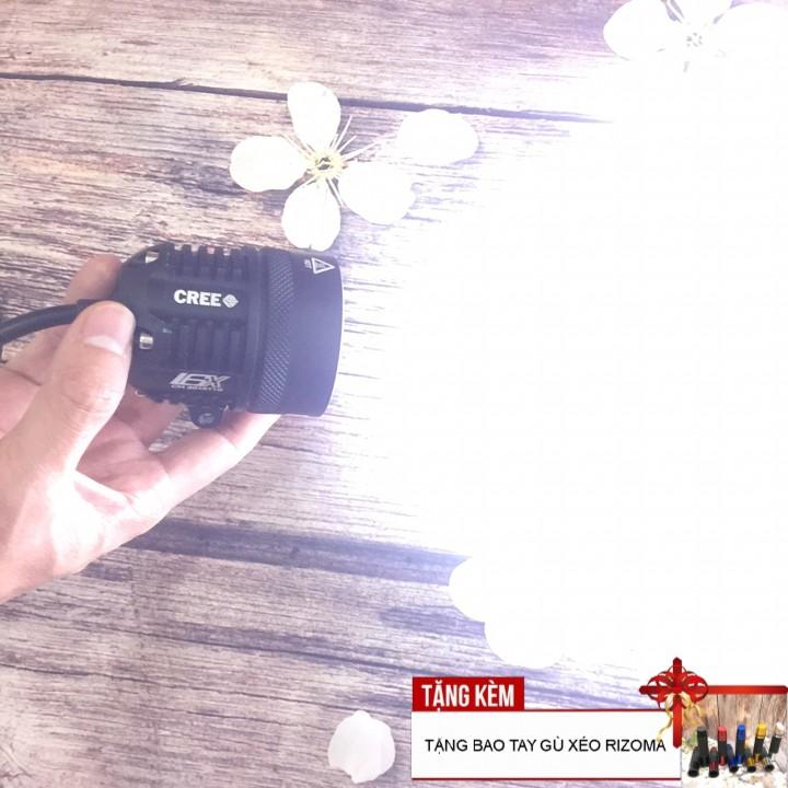 Đèn LED trợ sáng L6X cho ô tô, xe máy sáng cực chất A215 -TK82 - Tặng kèm bao tay gù xéo Rizoma