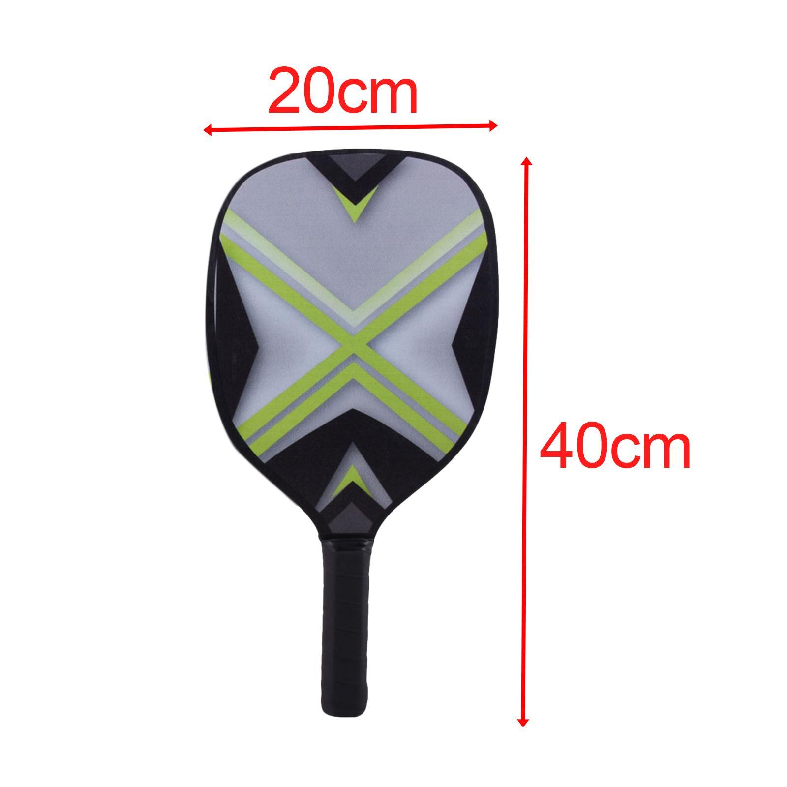 Pickleball Paddles Set of 2 Rackets with 4 Balls and Storage Bag for Indoor and Outdoor Tournament