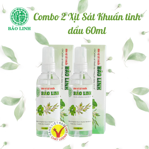 Combo 2 Sát khuẩn Tinh Dầu 60ml