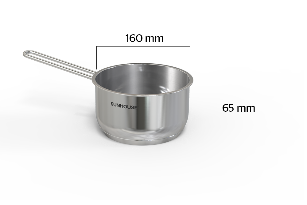 NỒI QUẤY BỘT INOX 5 ĐÁY SUNHOUSE 16CM
