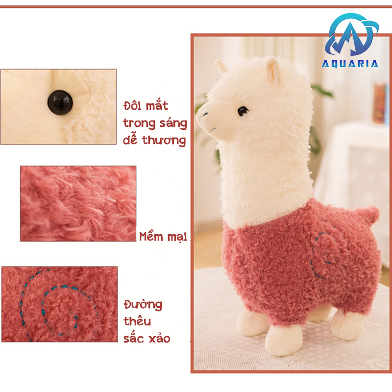 Thú Bông Lạc Đà A Đán Bá Đạo Alpaca 38cm Quà Tặng Cưng Xỉu Siêu Hot