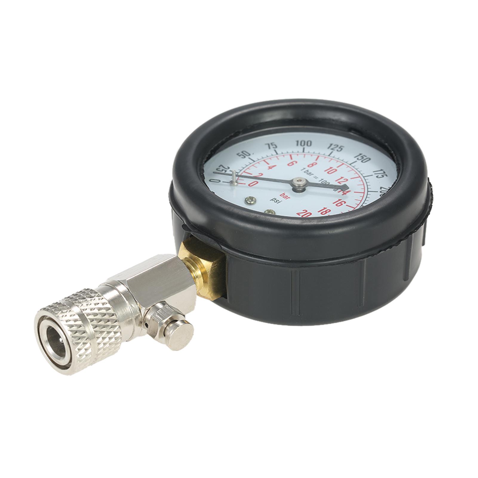 8PCS Gasoline Engine Compression Tester Cylinder Compression Gas Engine Set Automotive Tool Gauge for Car & Truck