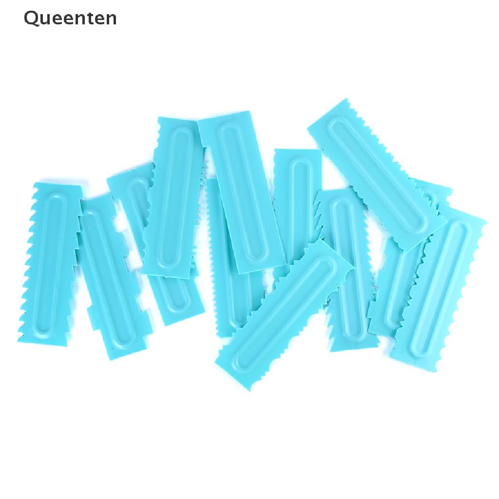 Queenten 1pc Cream Scraper Teeth Edge DIY Scraper Cake Decorating Spatulas Tools VN