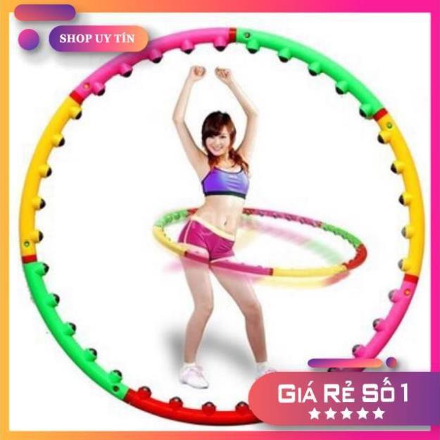 Vòng Lắc Eo  Massage Hula Hoop Cao Cấp, Vong Lắc Tháo Rời Tiện Lợi