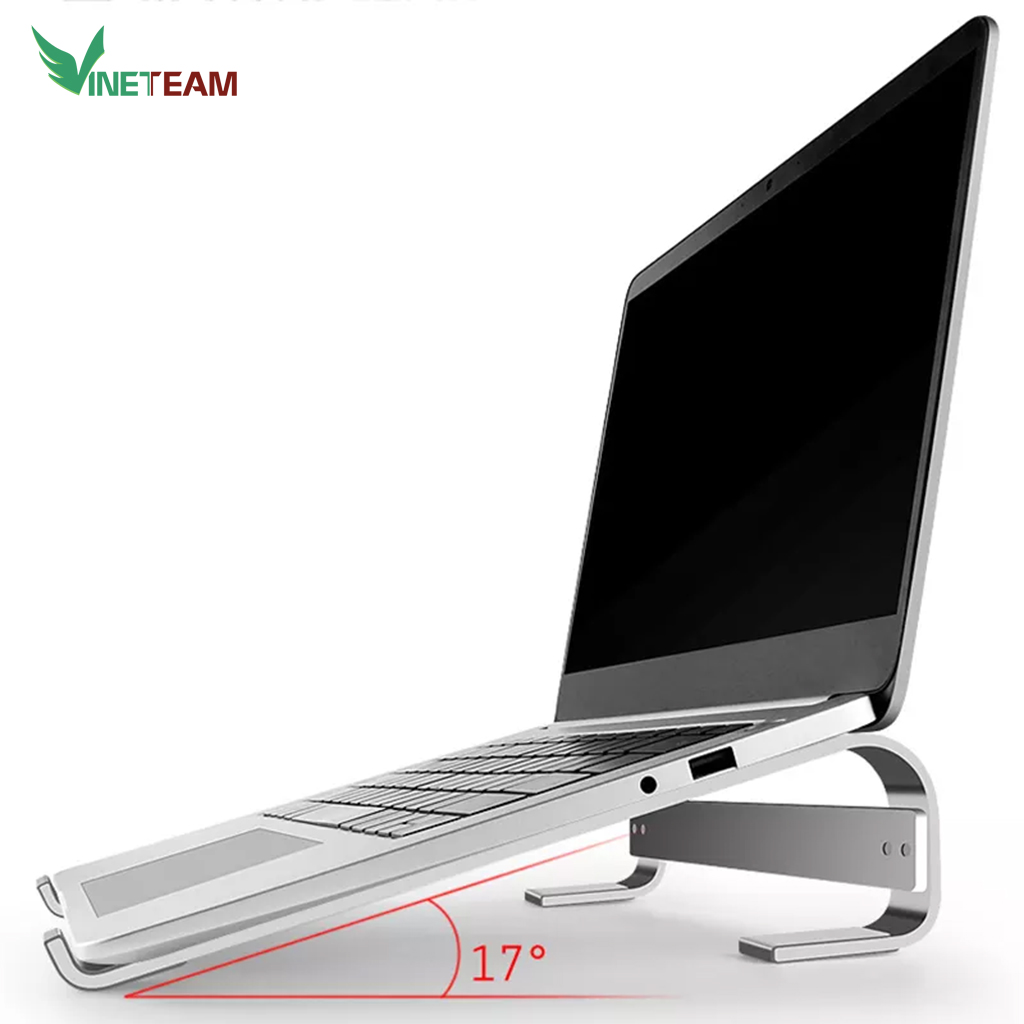 VINETTEAM Giá Đỡ Laptop Máy Tính Bảng Để Bàn Hợp Kim Nhôm Cao Cấp Giúp Tản Nhiệt Gọn Nhẹ Sử Dụng Từ 10 - 18 Inch - hàng chính hãng