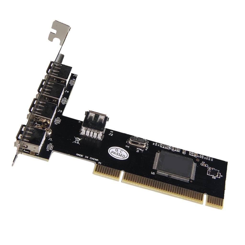 PCI to USB2.0 Multi Ports Extender Adapter USB Expansion Card for Computer