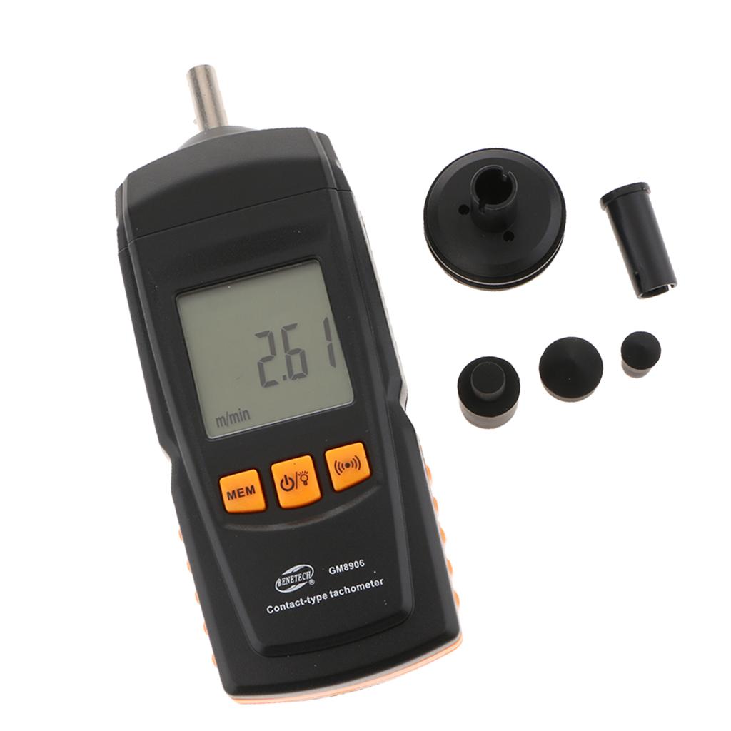 GM8906 Kỹ Thuật Số Đo Tốc Độ Tiếp Xúc Đồng Hồ Đo Tốc Độ Cầm Tay Rpm Đồng Hồ Đo Cho Ô Tô, Máy Bay, Tàu