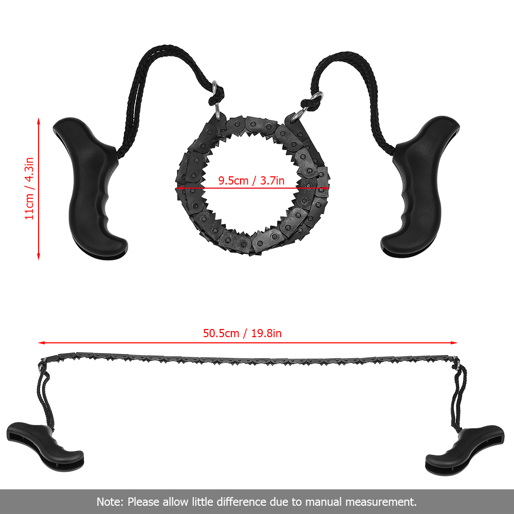 Dụng Cụ Xích Răng Cưa Có Tay Cầm Dành Cho Cắm Trại Đi Bộ Đường Dài Săn Bắn Sinh Tồn Khẩn Cấp