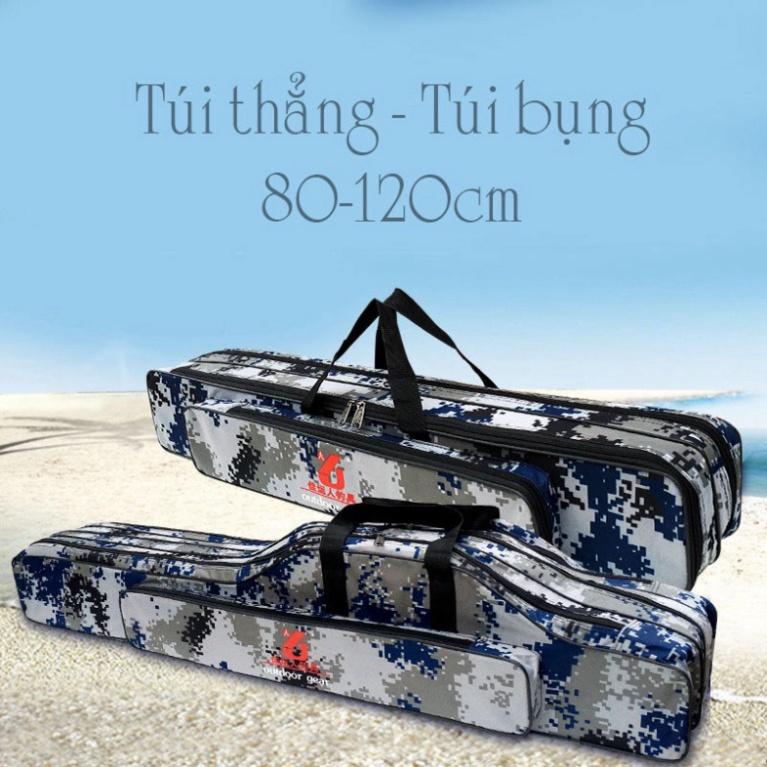Sale to hot - Túi đựng cần câu cá, bao đựng cần câu đa năng 2 ngăn dài 80-120cm màu dàn di cao cấp PK-9 - sale - xả hàn
