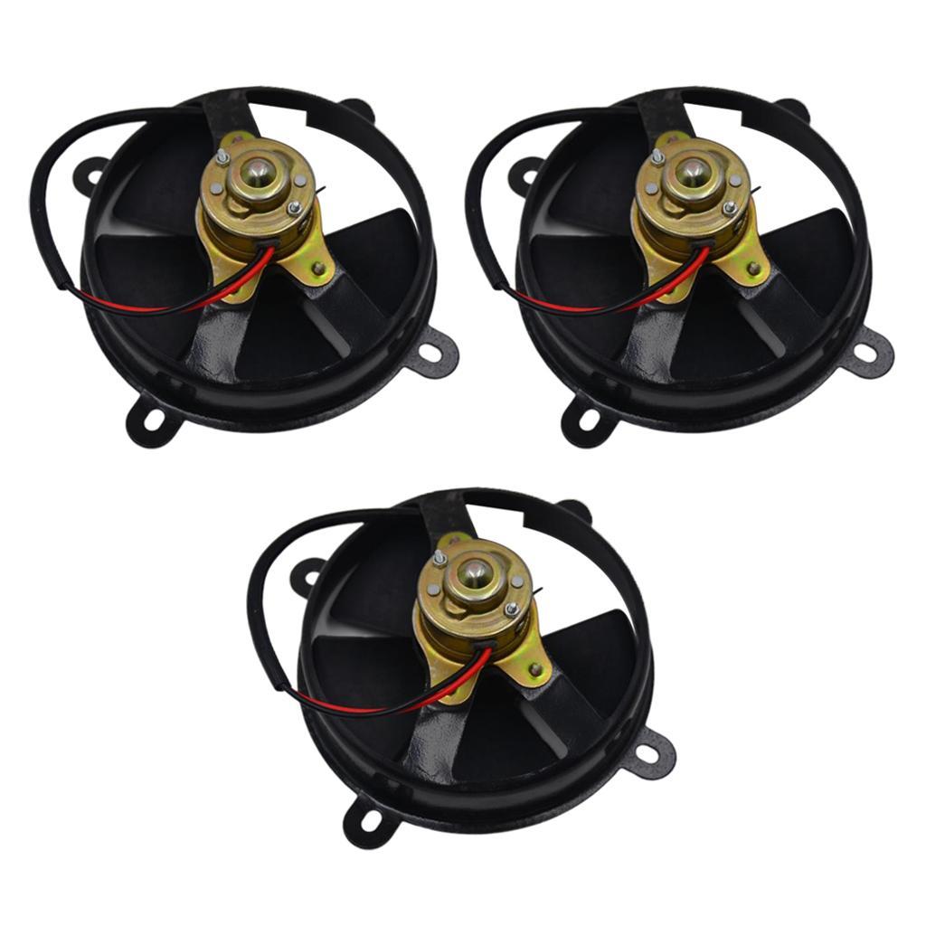 3x 5- 12V Engine Radiator Cooling Fan Assembly Universal For 150cc ATV