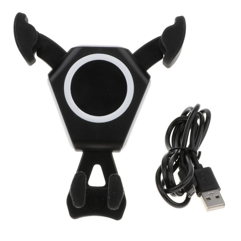 Car Mount Fast Wireless Charging Stand Charger for Qi Compatible Phone