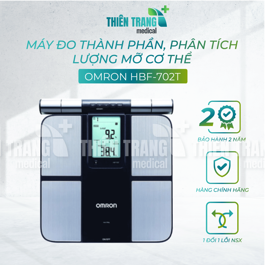 Máy đo thành phần, phân tích lượng mỡ cơ thể OMRON HBF-702T Thiên Trang Medical