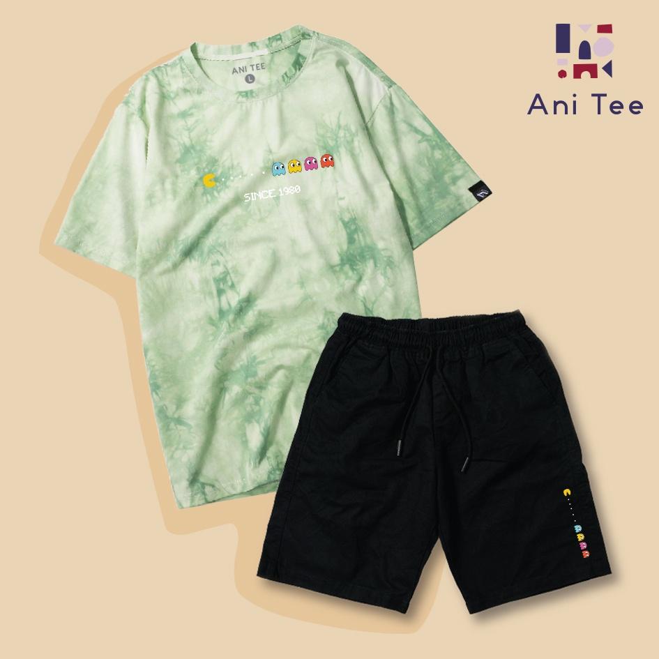Combo Áo Thun Cotton + Short Kaki Professional Pacman Game