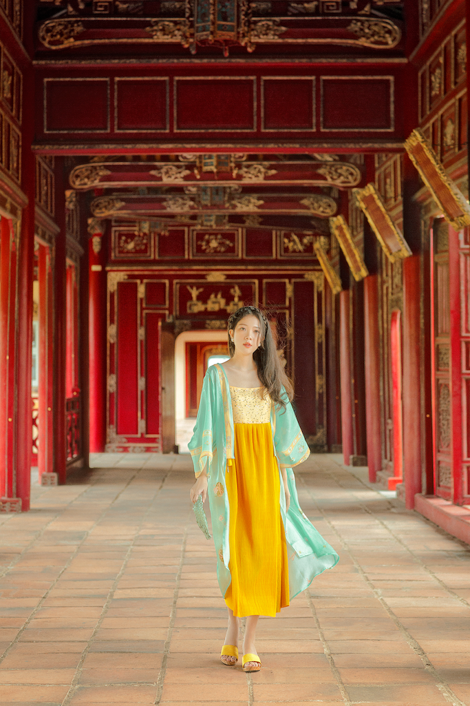Sumire Store Áo khoác in Hoa Niên Ca - Xanh ngọc