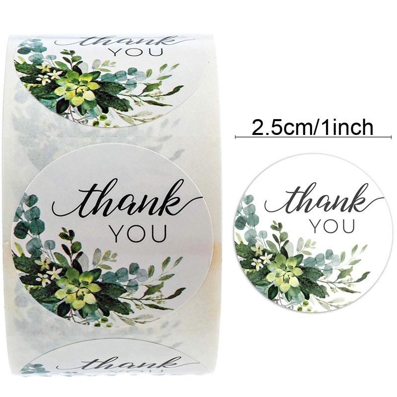 Cuộn 500 sticker Thanh You size 2,5cm - Nhãn dán Cảm ơn 500 tấm