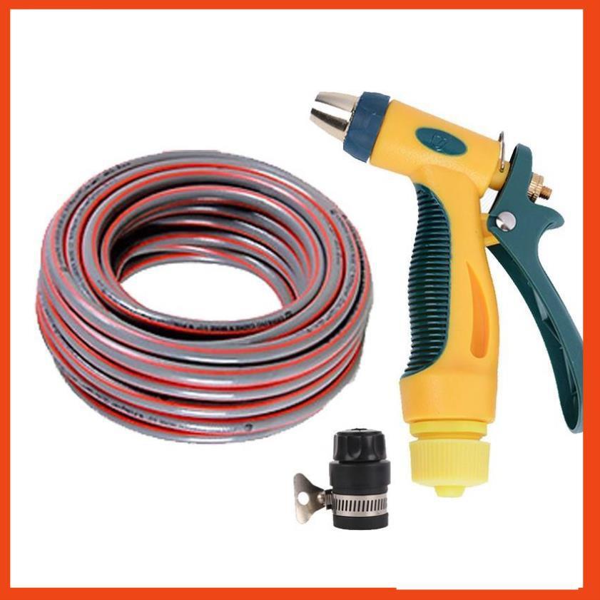 Bộ dây vòi xịt nước rửa xe,tưới cây tăng áp 3 lần 3-5m