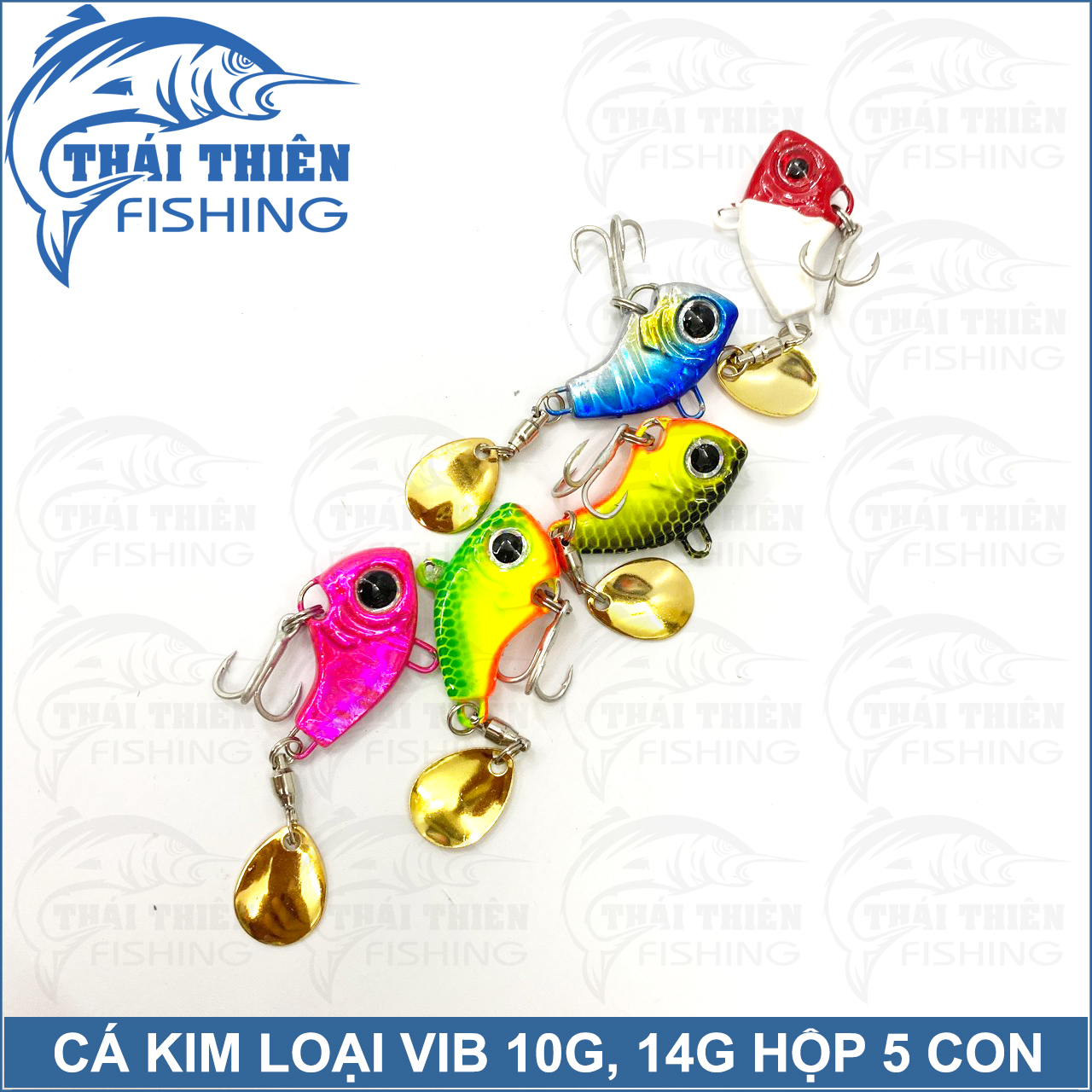 Mồi Giả Cá Sắt VIB Coastline Dùng Câu Lure Cá Lóc, Mú, Chẽm Hộp 5 Con 10g 14g