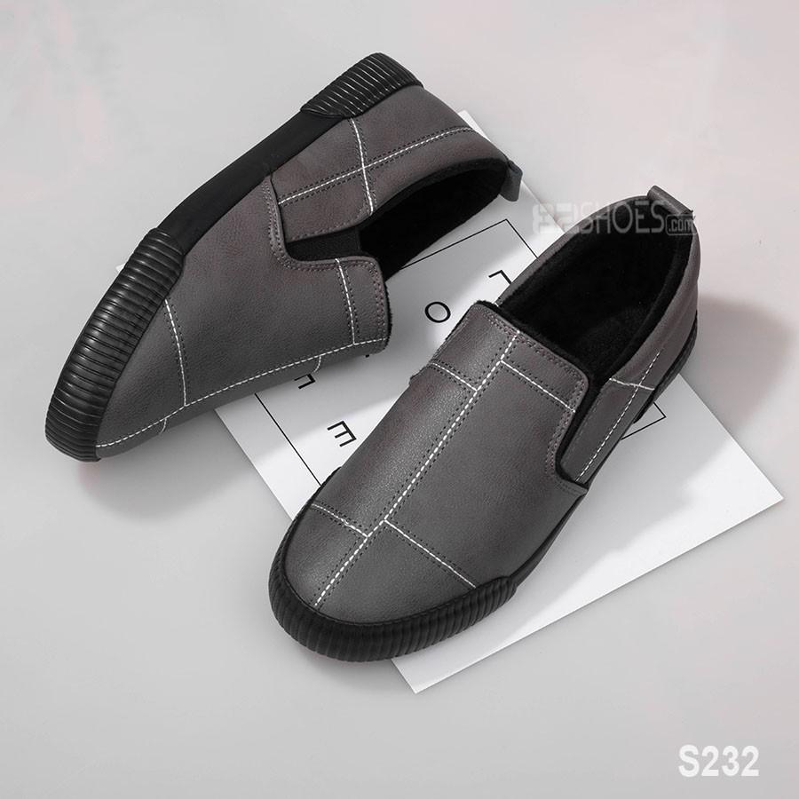  Giày lười nam - Slip on nam da - Mã S232